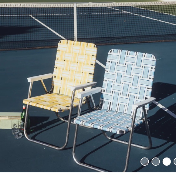 Vintage retro Funboy chairs FUN BOY Retro Lawn Chair - Blue White rare summer - Picture 3 of 4